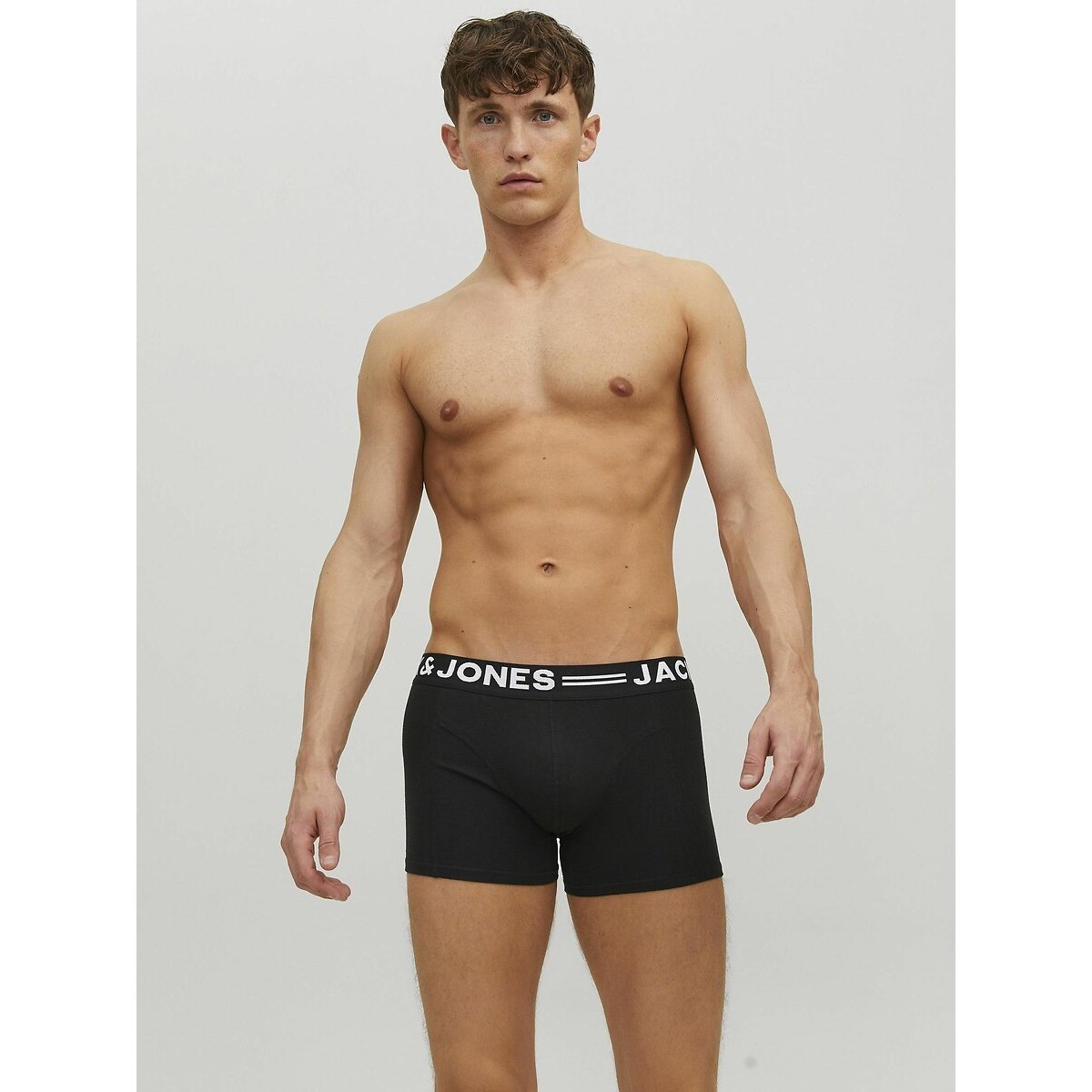 Jack & Jones Men's Black Pack Of 3 Hipsters In Cotton Small