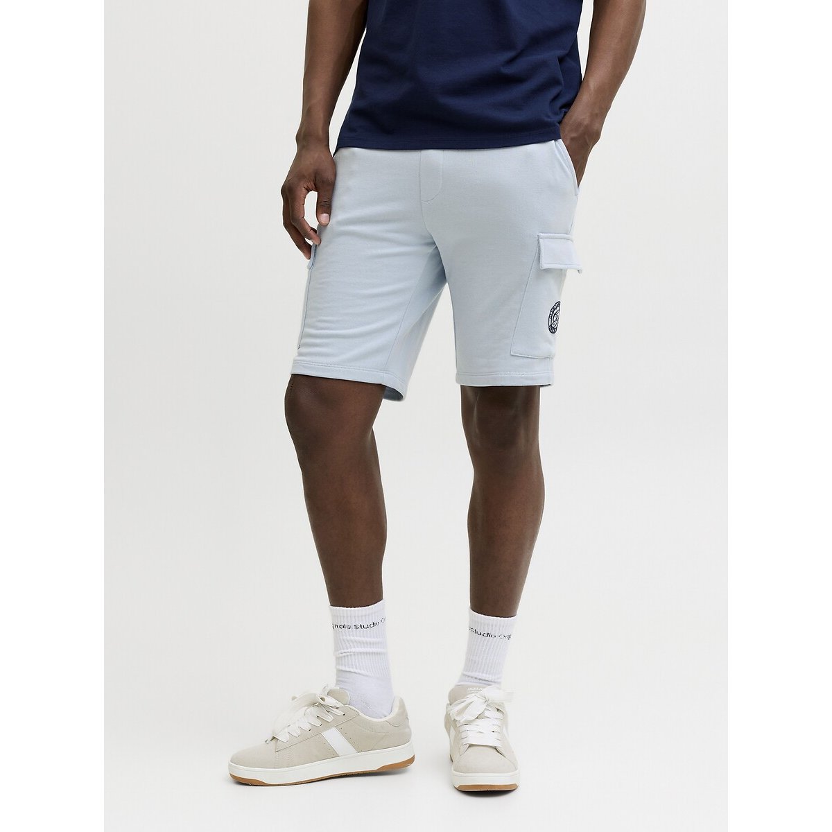 Jack & Jones Gordon Jogger Shorts Men's Light Blue Large