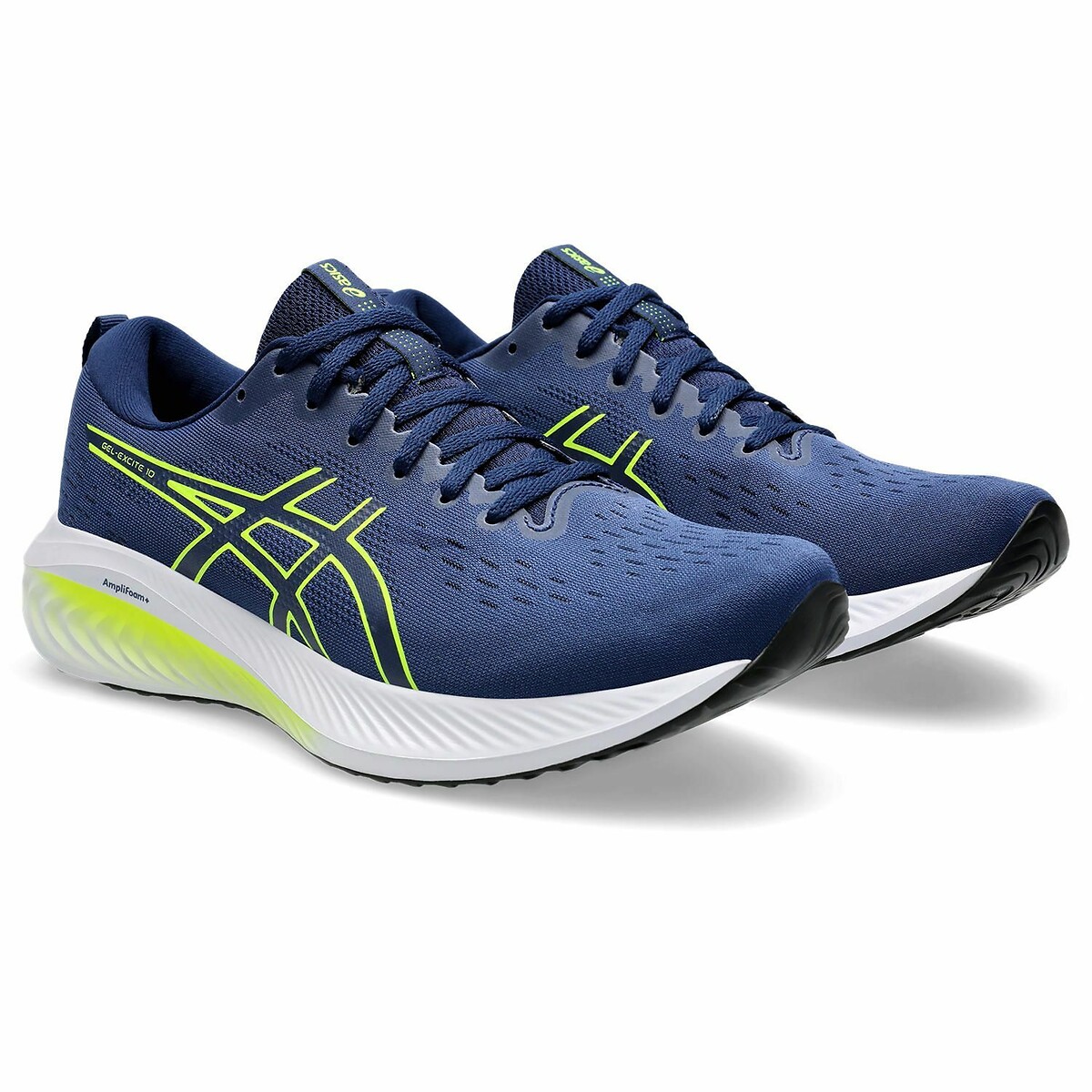 Asics Navy Blue/Yellow Gel-Excite 10 Trainers Size 39