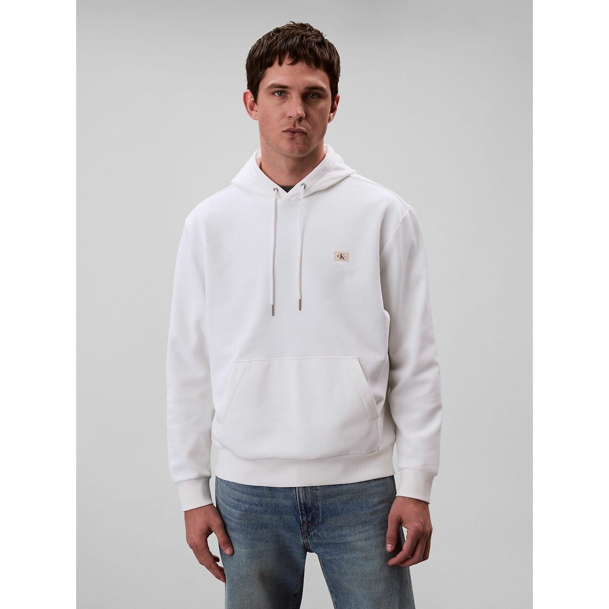 Calvin Klein Jeans Hoodie Men's White Xxl