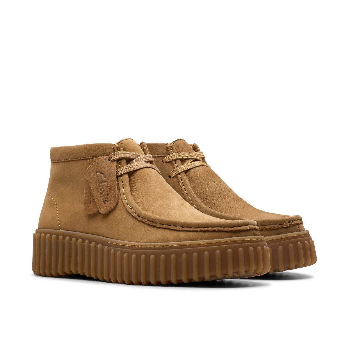 Clarks Torhill Moss Suede Shoes Women's Beige Size 37 (4)