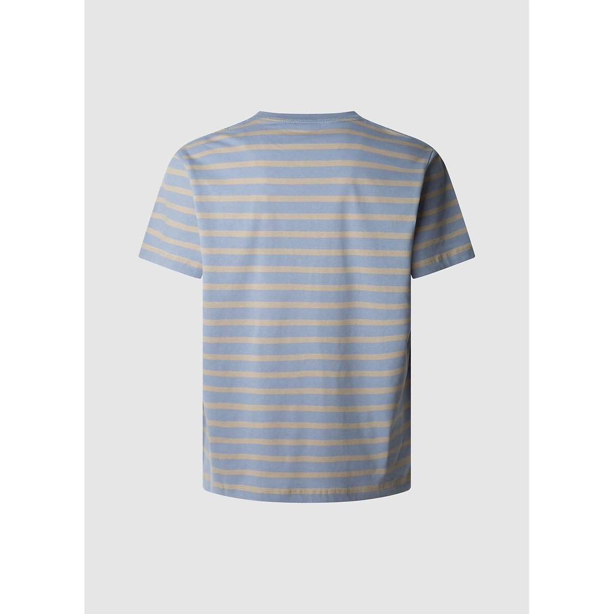 Pepe Jeans Men's Grey Blue Eggo Crew Neck T-Shirt Small