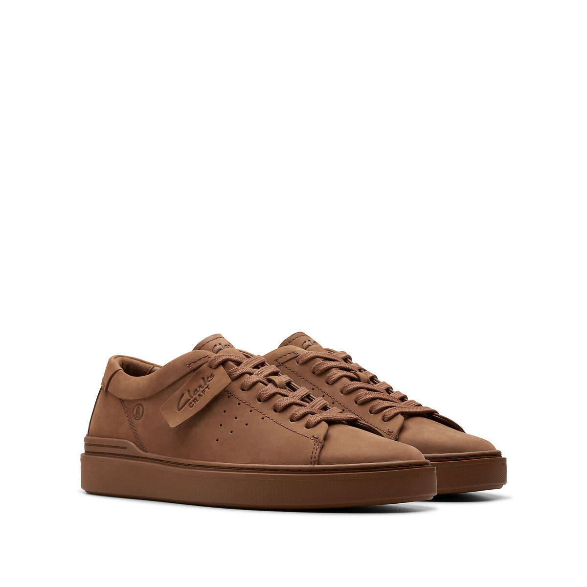 Clarks Cognac Craft Nubuck Trainers Size 43 (9)