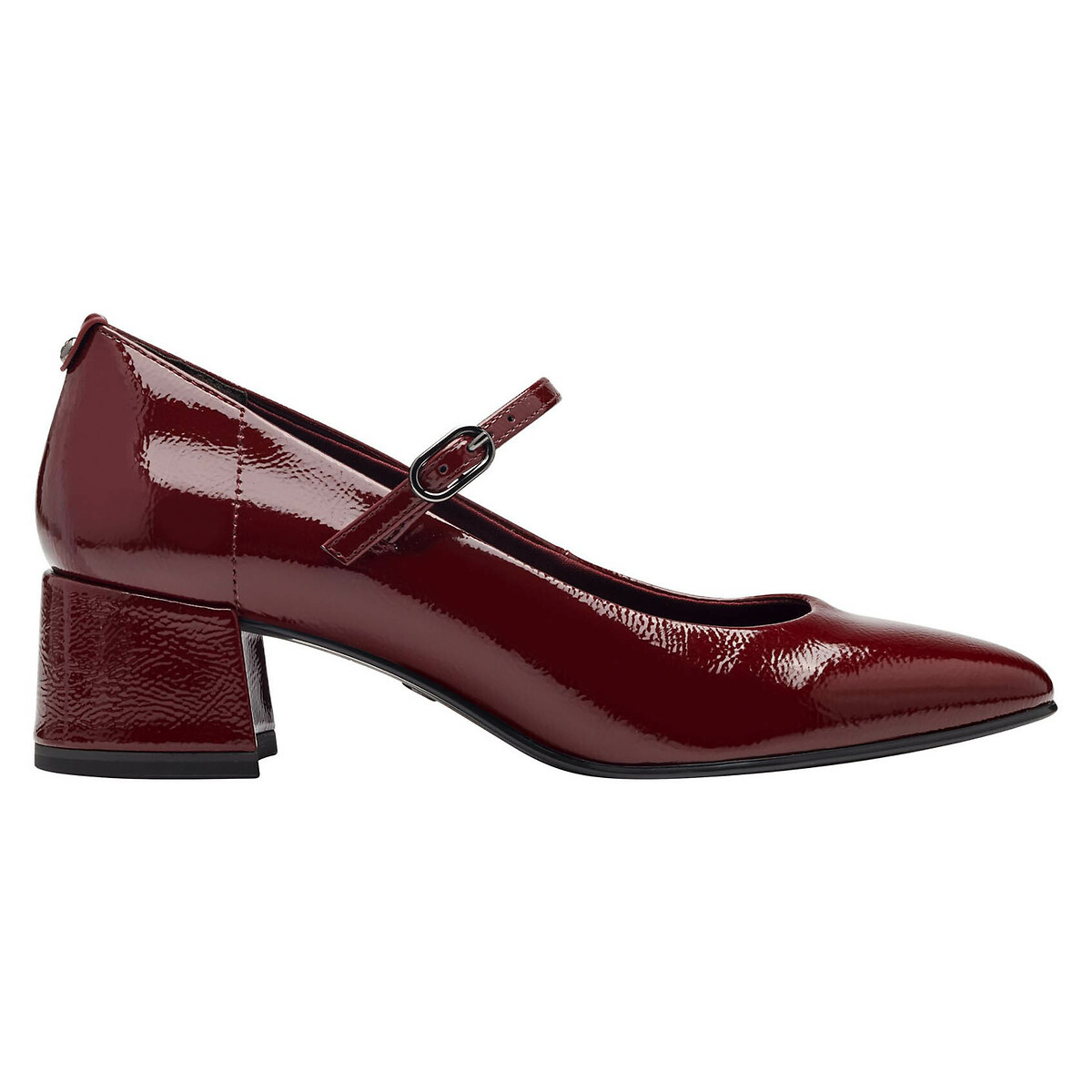 Tamaris Heeled Mary Janes Women's Burgundy Red Size 36 (3.5)
