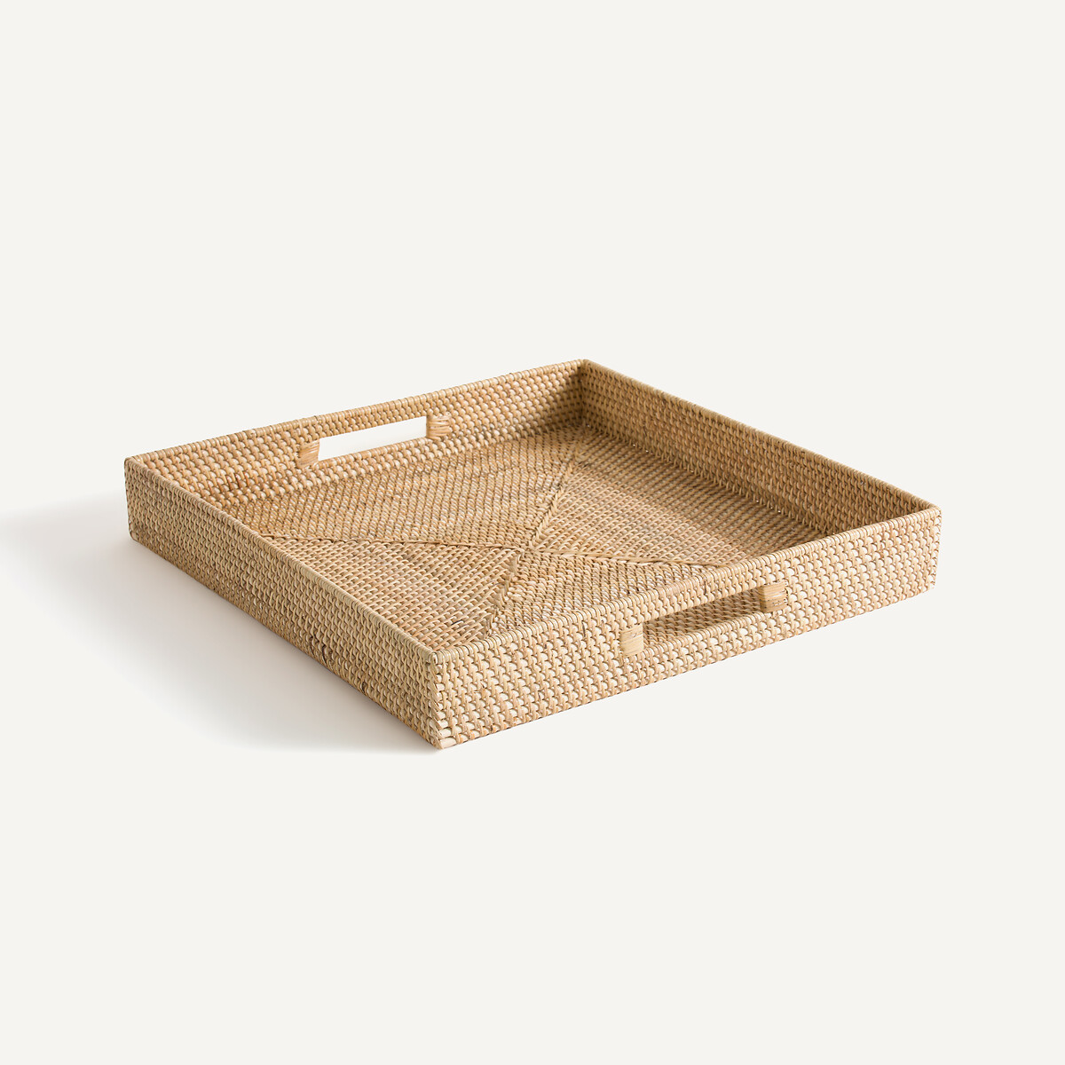 Am.pm Rabia Rattan Tray Unisex Natural