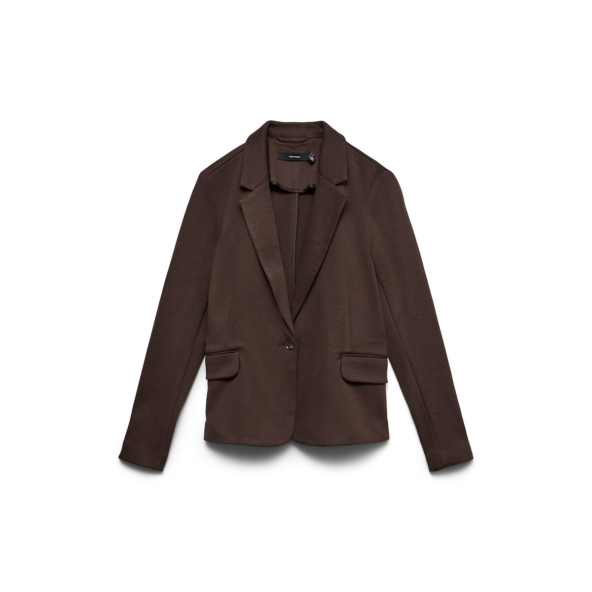 Vero Moda Straight Fit Blazer Women's Chocolate Brown Size 8 - La Redoute