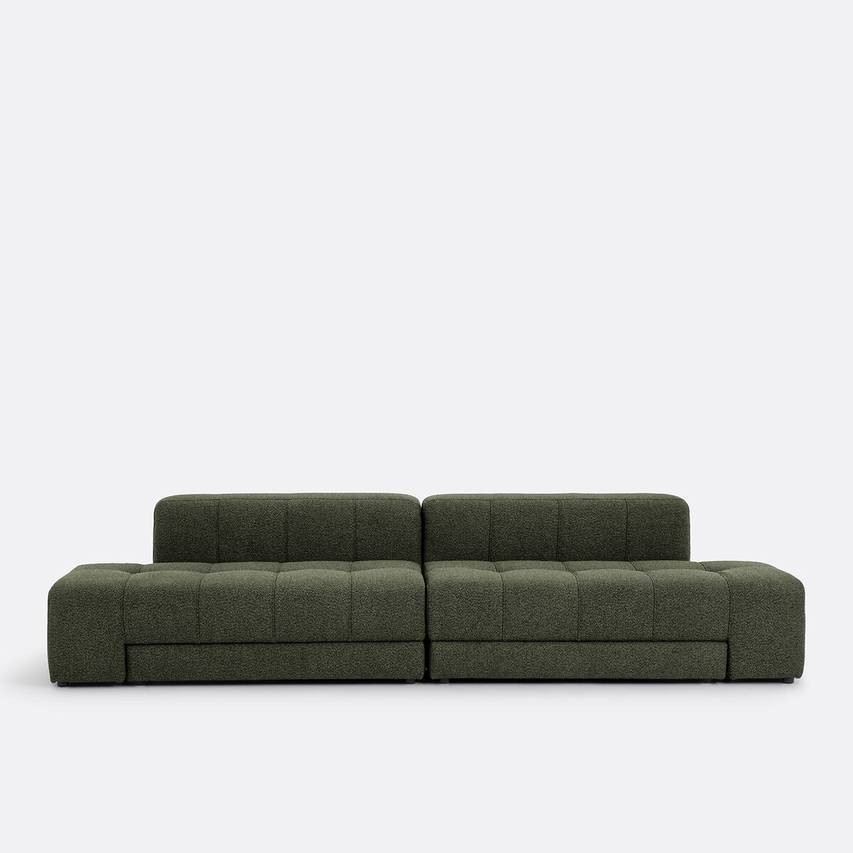 LA REDOUTE INTERIEURS Rechte sofa, 5 zits, 4 in 1, in fijne badstof, FANO