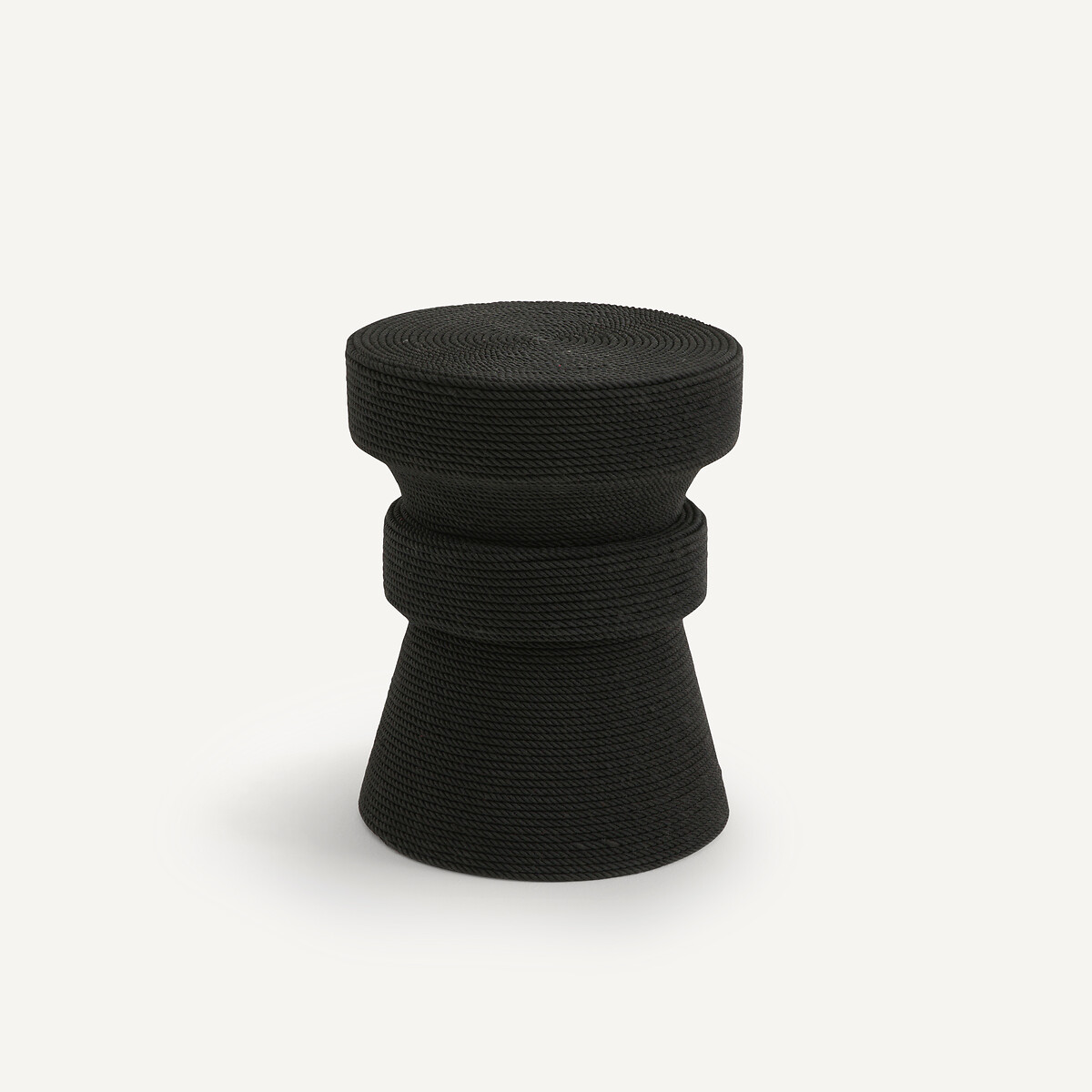 Am.pm Sablas Mango Wood & Rope Side Table Unisex Black