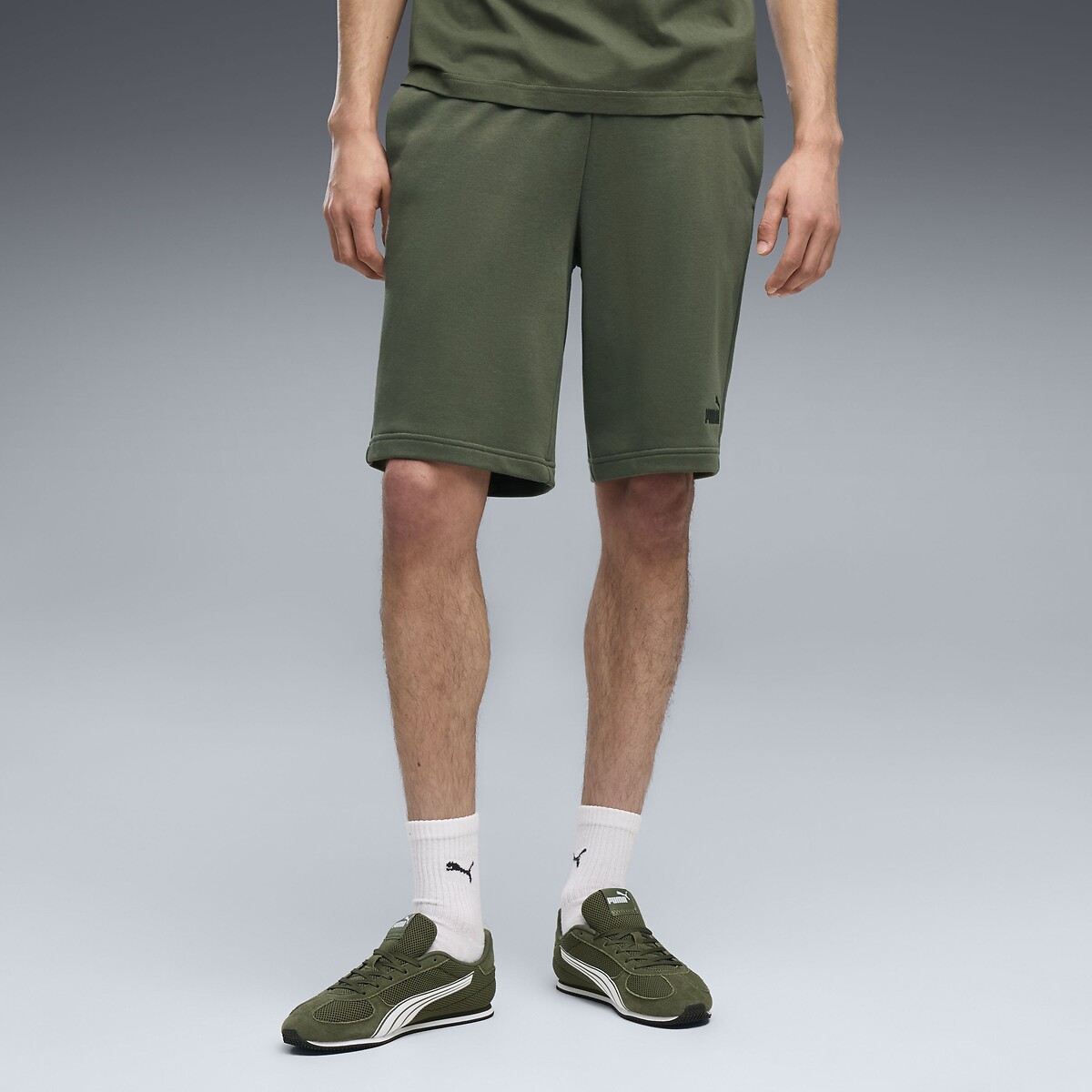 Puma Essential Logo Shorts Men's Dark Green Extra Large