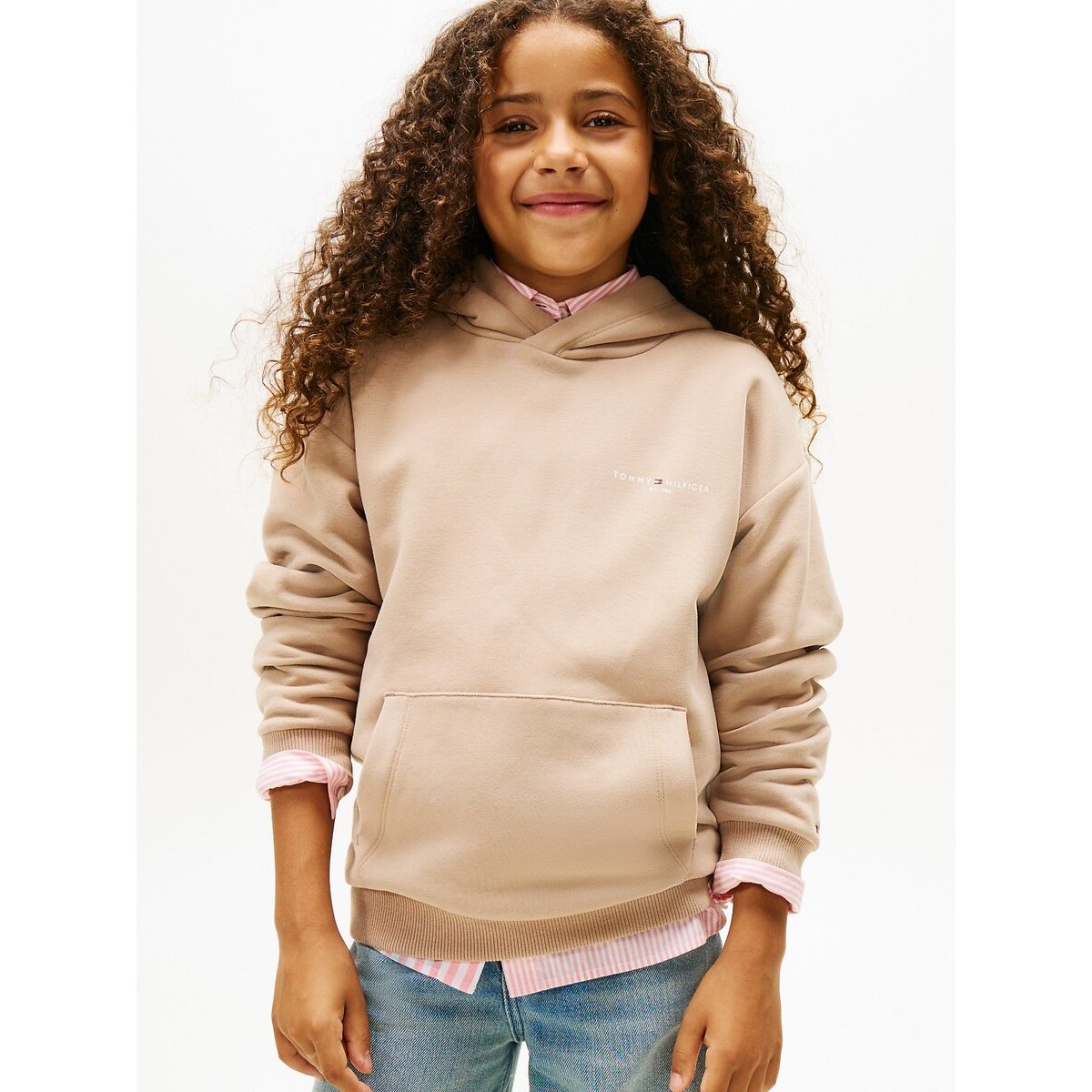 Tommy Hilfiger Beige Hoodie 14Y (156Cm)