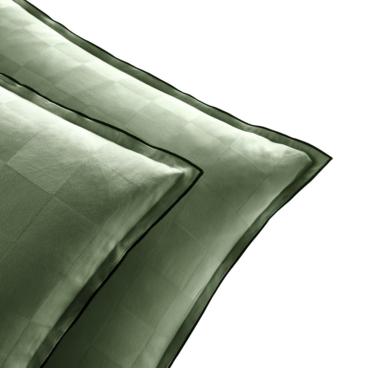 Taie D'oreiller Satin De Coton Lavé, Victor Damier — vue 3