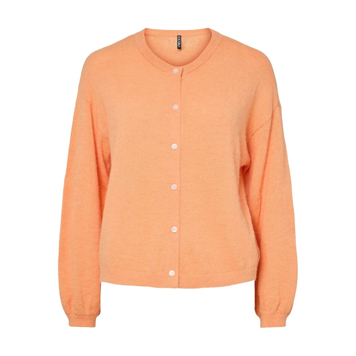 Pieces Vest Met Ronde Hals En Knoopsluiting