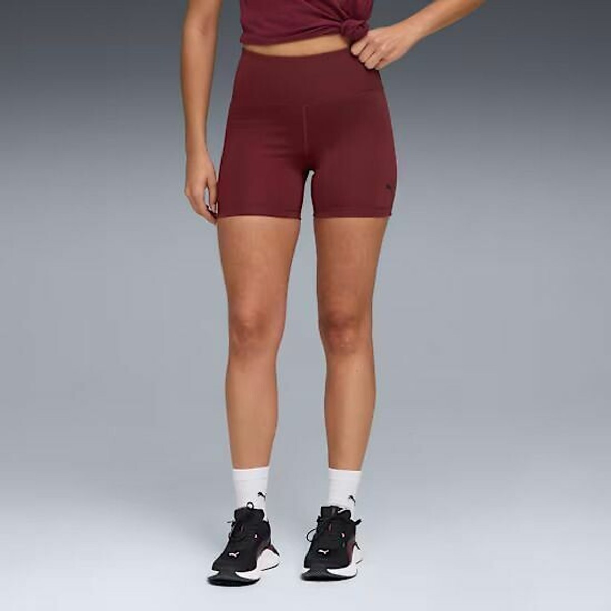 Puma Essential Sports Shorts Women's Burgundy Medium