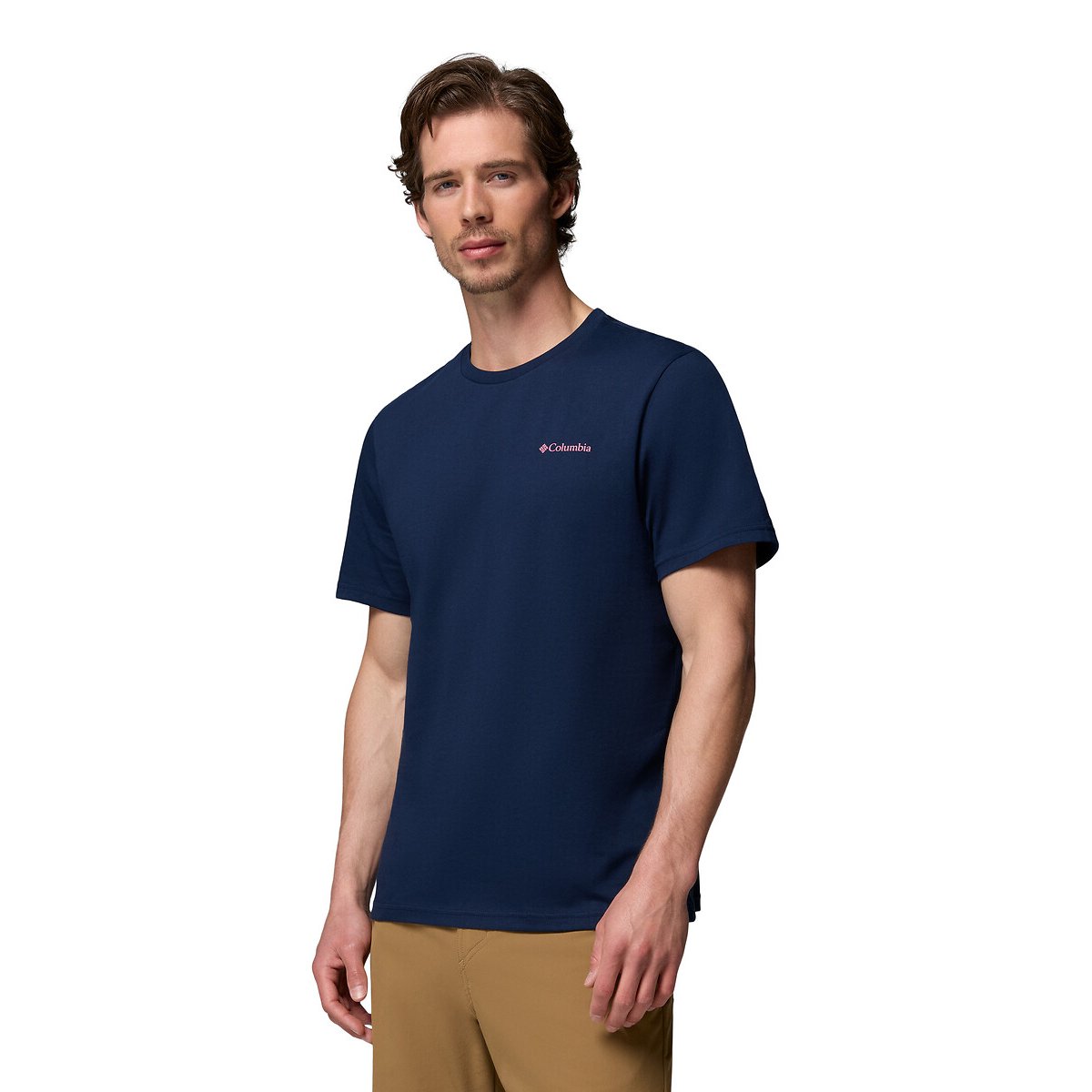 Columbia Short Sleeve T-Shirt With Back Print Men's Navy Blue Extra Large