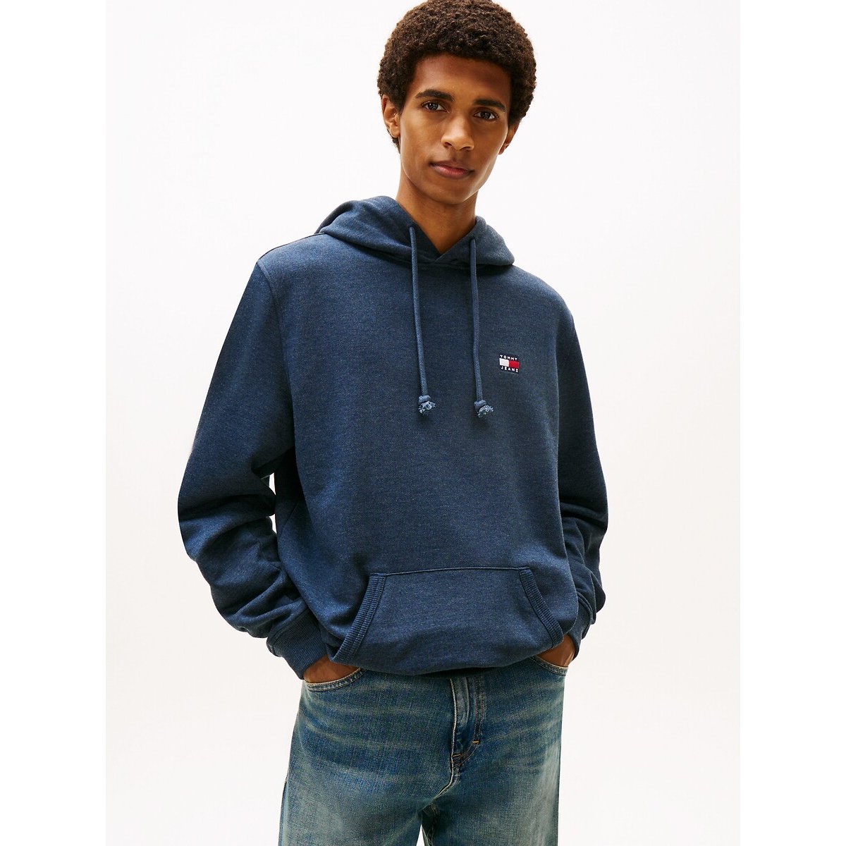 Tommy Jeans Logo Hoodie Men's Navy Blue Xxl