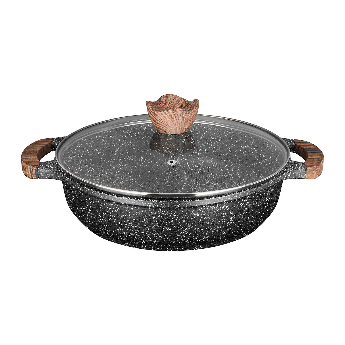 Sauteerpan met 2 compartimenten