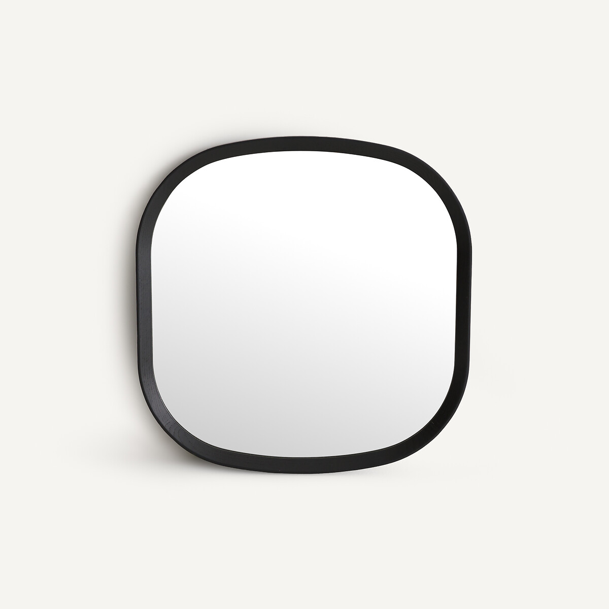 Am.pm Orion Square Mirror In Solid Oak, H60cm Unisex Black