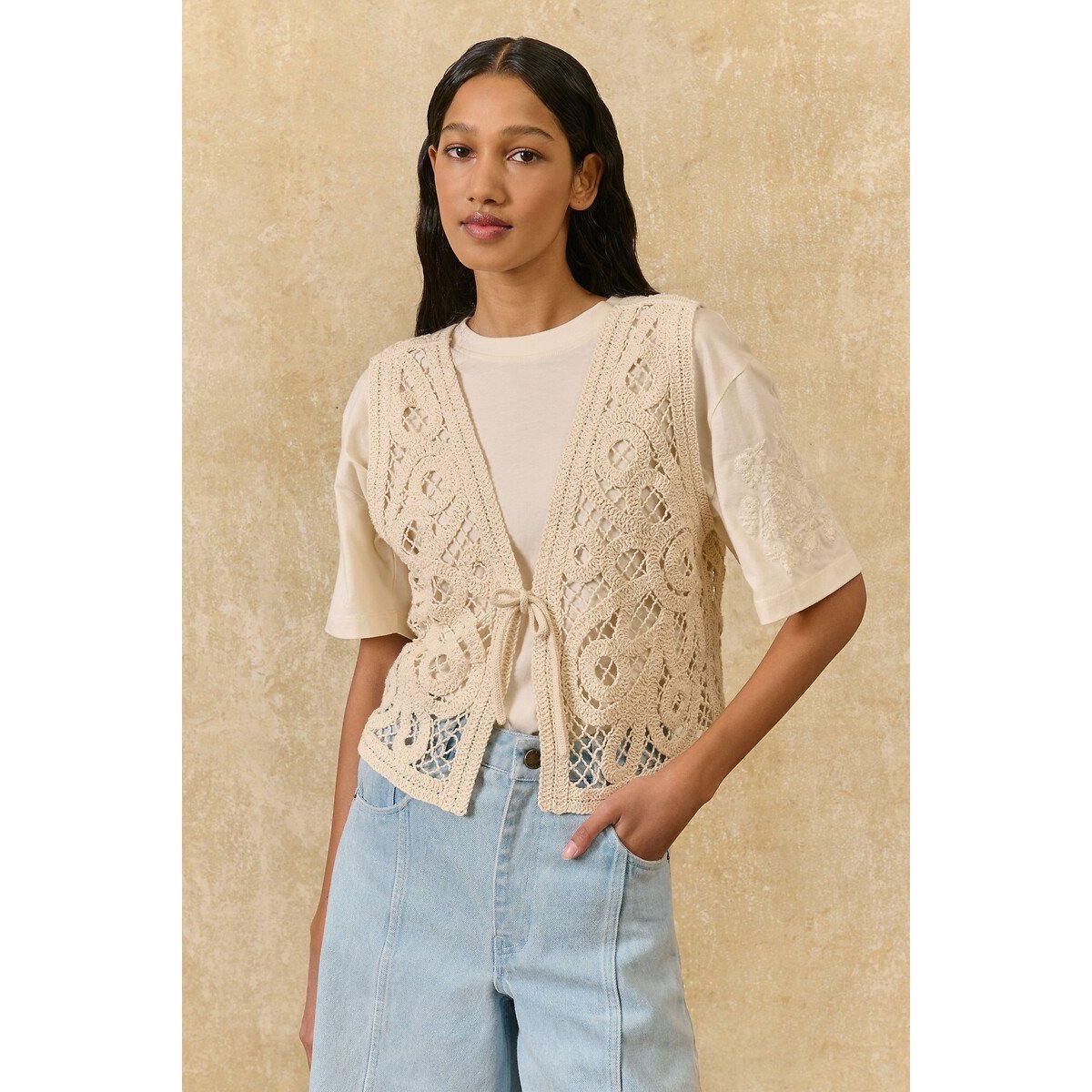 Louise Misha Gloria Embroidered Sleeveless Top Women's Cream Small