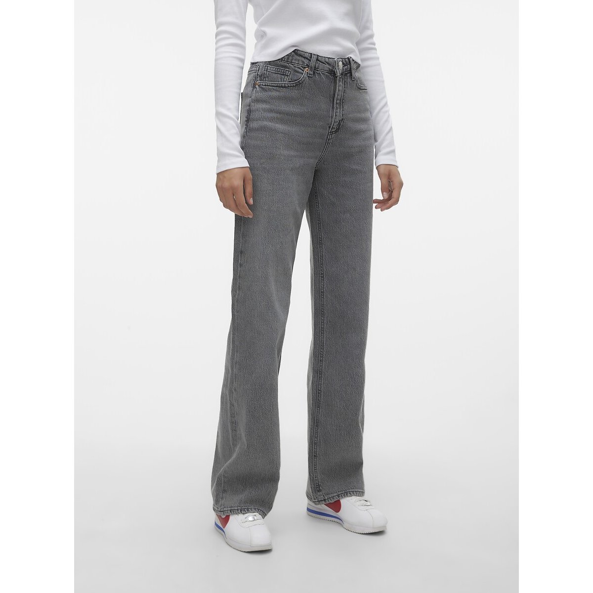 Vero Moda Women's Grey Wide Leg Jeans W31 L32