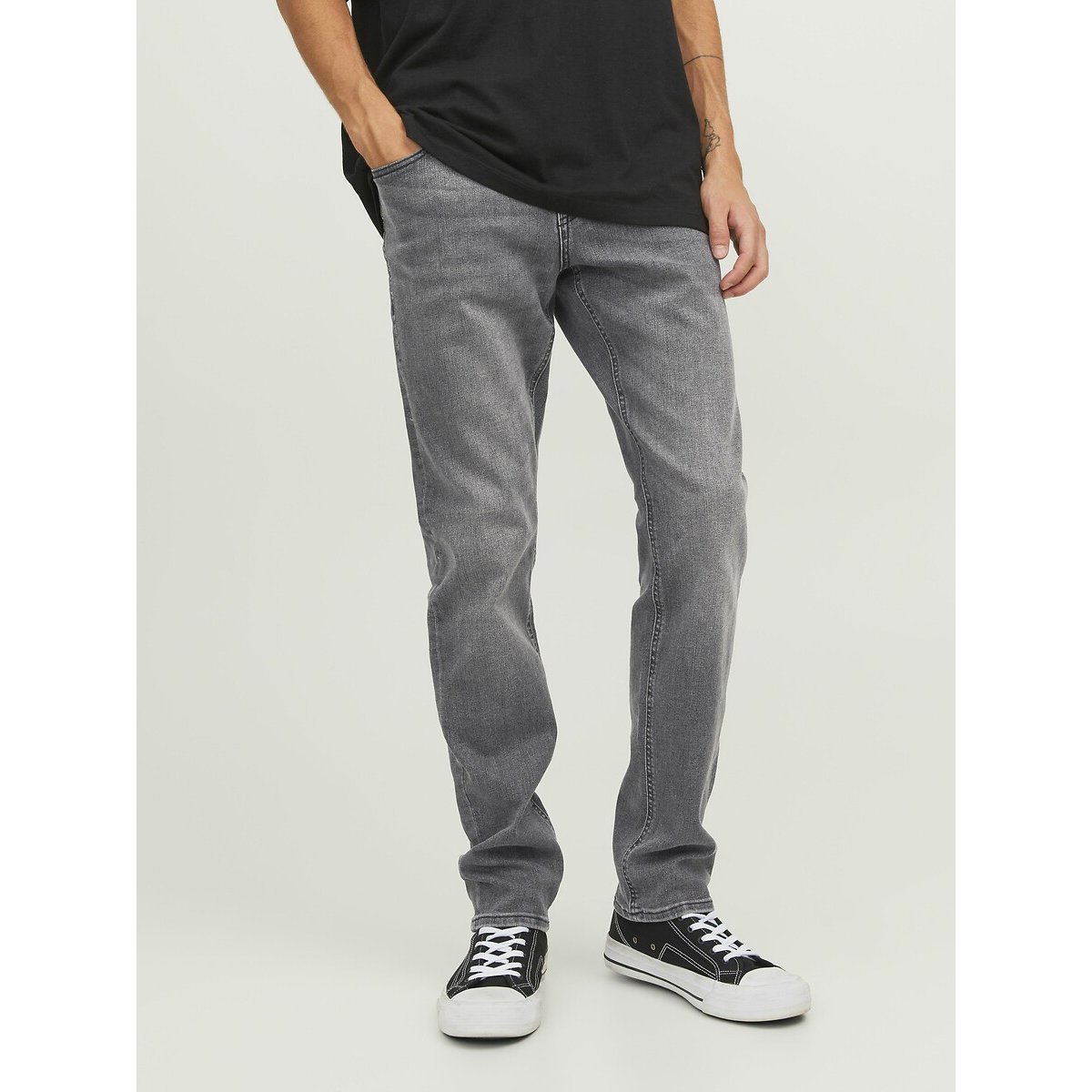 Jack & Jones Glenn Slim Stretch Jeans Men's Black Denim W28 L32