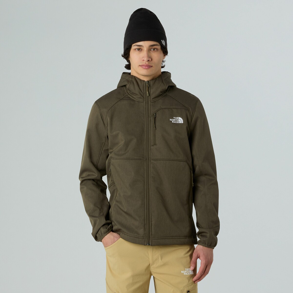 The North Face Hooded Softshell Jacket Men's Khaki Xxl