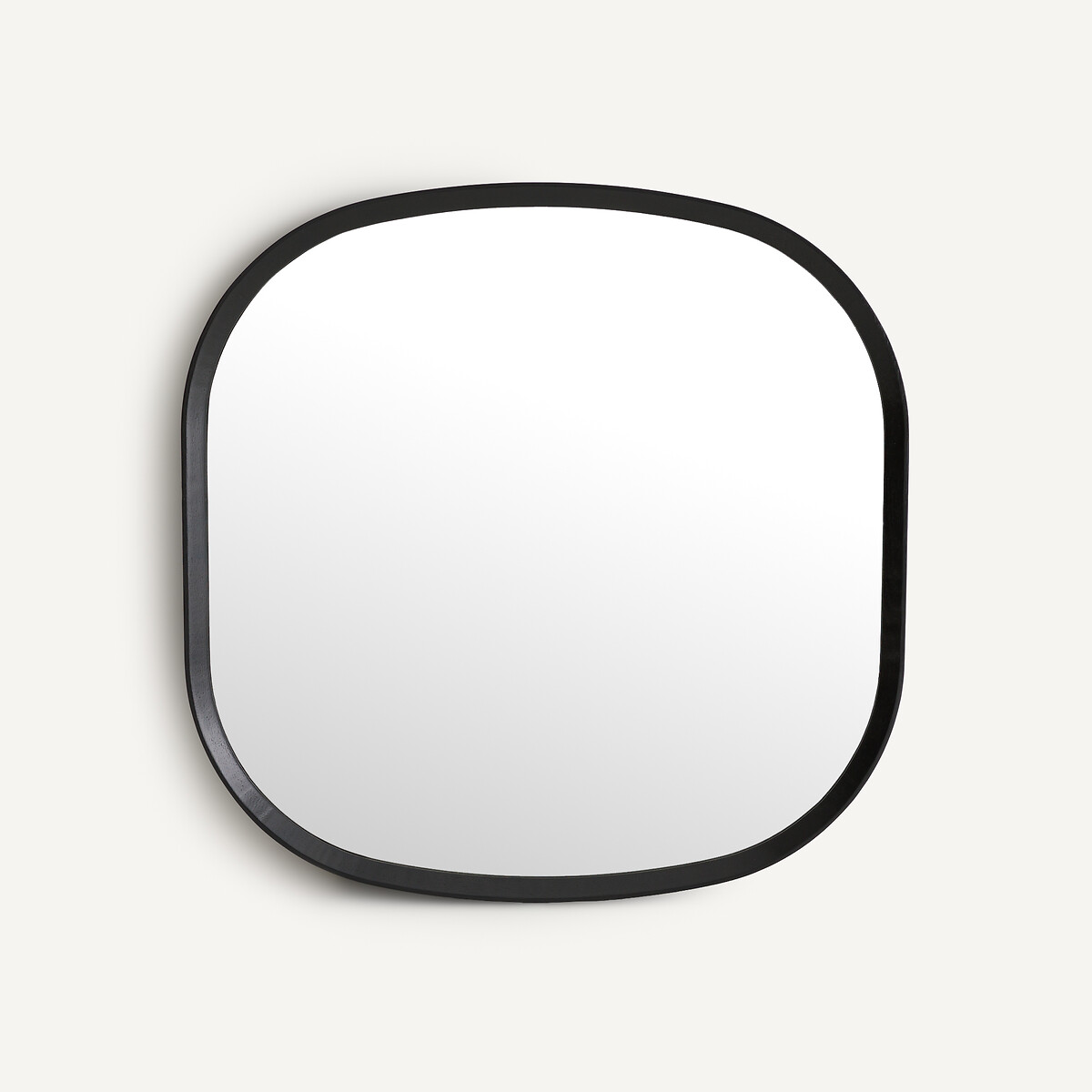 Am.pm Orion Square Mirror In Solid Oak, H80cm Unisex Black