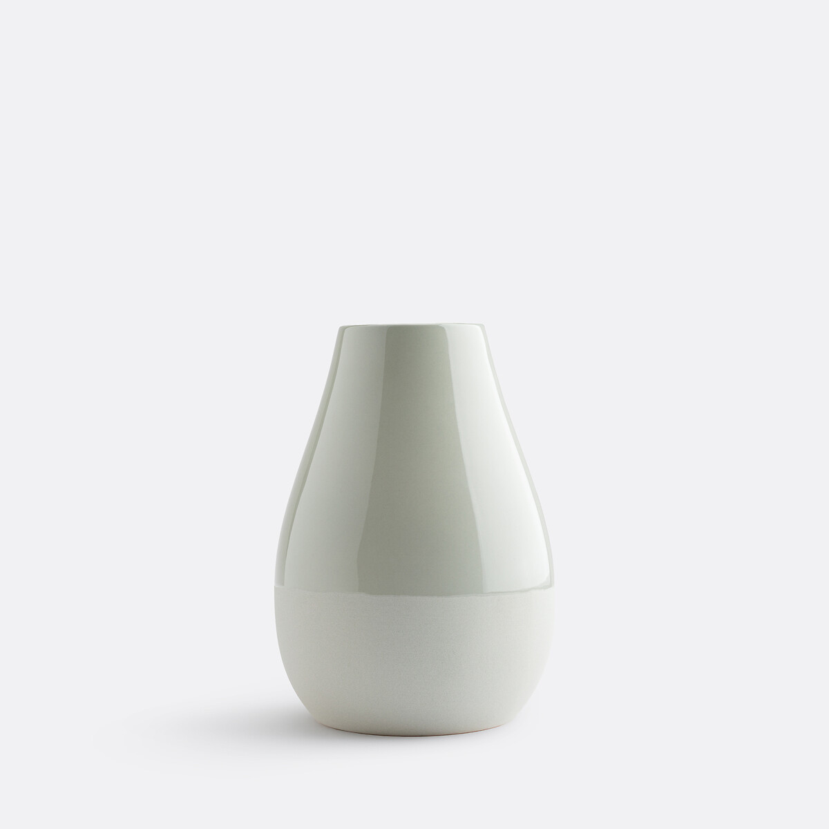 La Redoute Interieurs Pastela Ceramic Vase, H19cm Unisex Pale Green