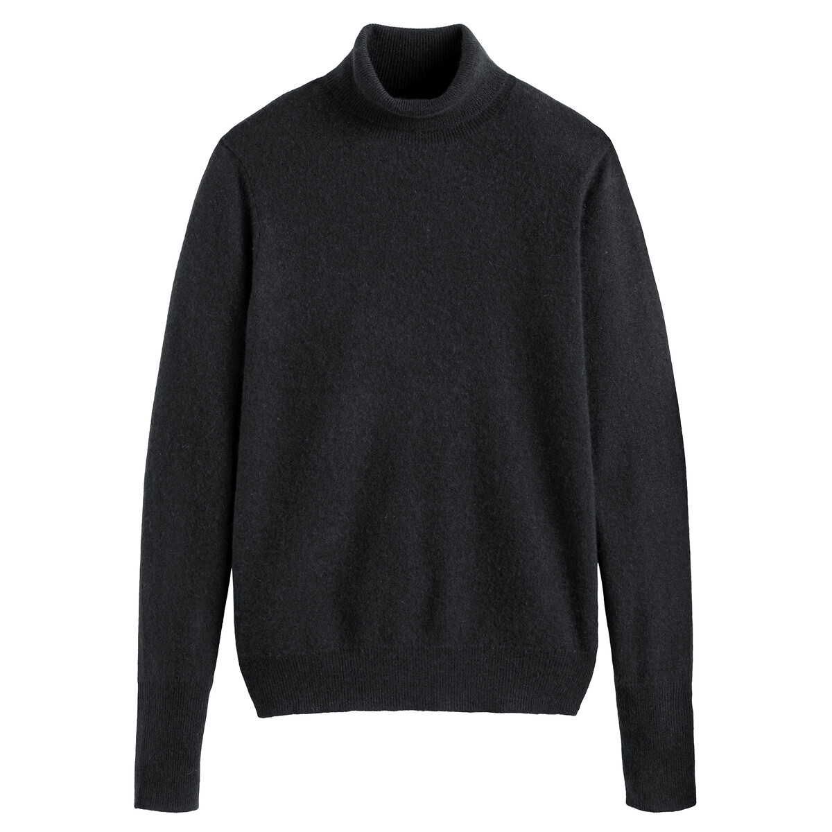 La Redoute Collections Cashmere Fine Knit Jumper With Turtleneck Women's Black Xxl