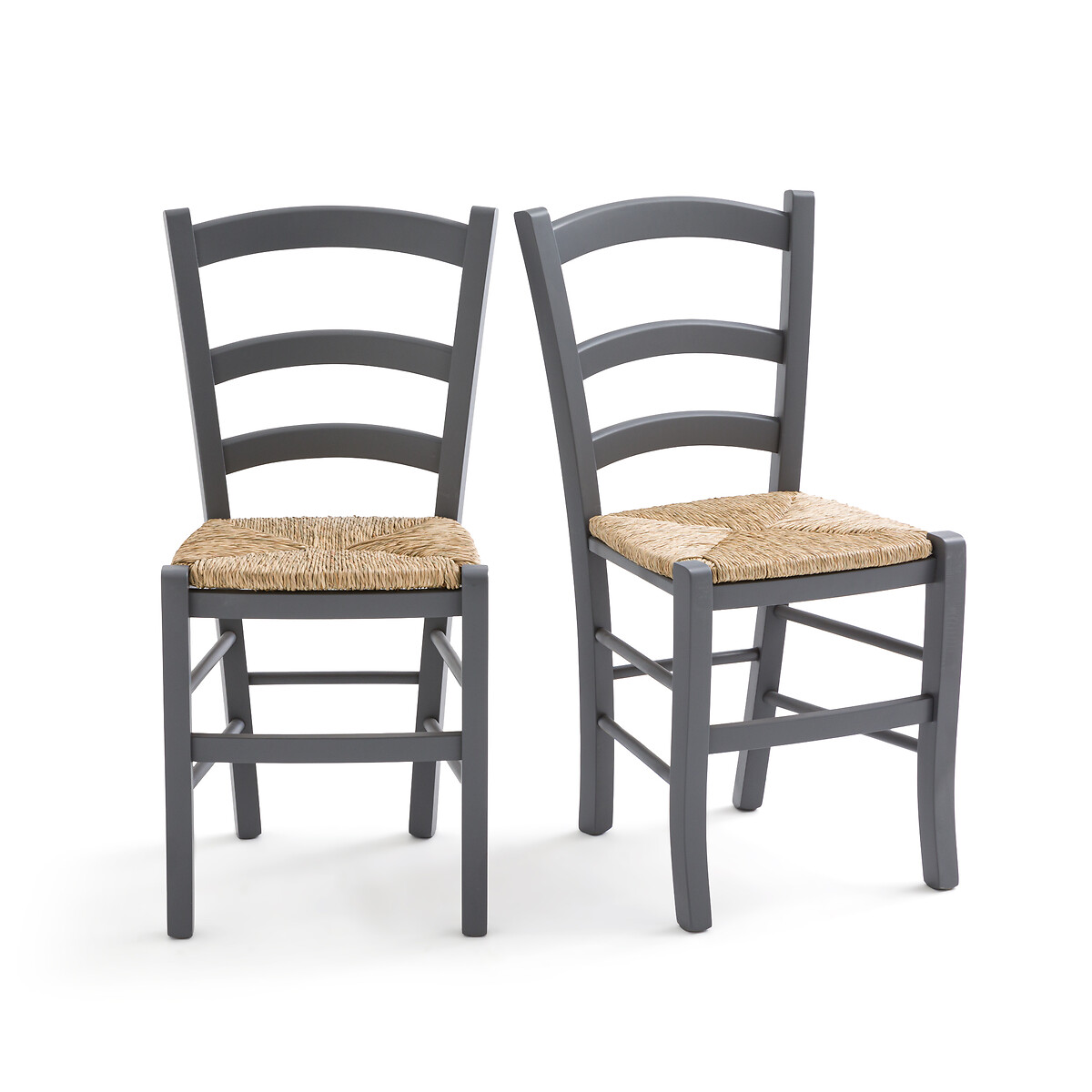 So'home Set Of 2 Perrine Farmhouse Chairs In Solid Beech Unisex Grey