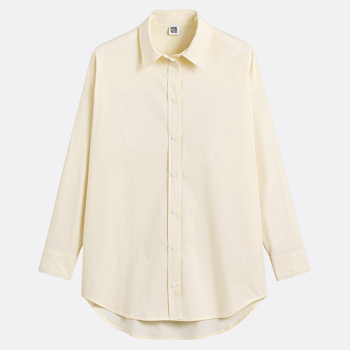 Camisa larga oversize Signature, APOLLINE Mujer Talla 48. Color Amarillo