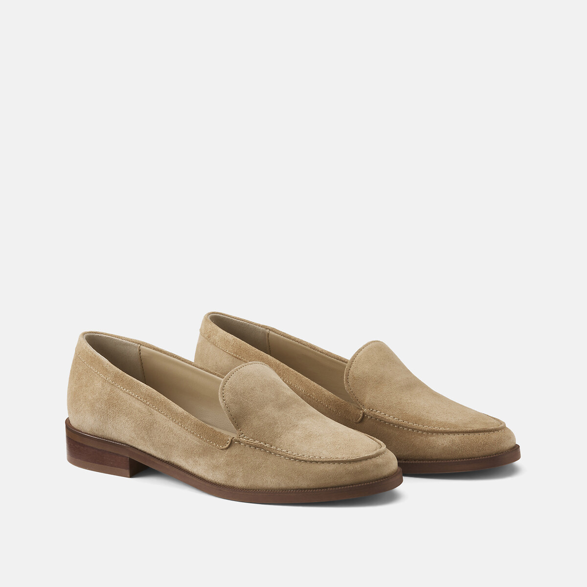 Rivecour N°154 Suede Slipper Loafers Women's Taupe Size 39