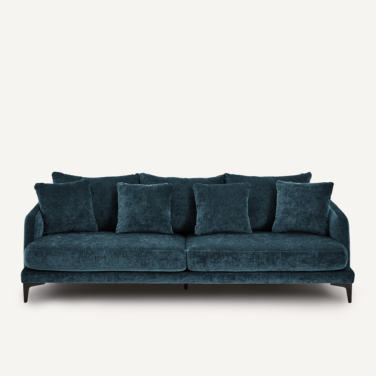 EMMANUEL GALLINA X AM.PM 3- of 4-zitsbank in fluweelmix, MODERNISTE, ontwerp Emmanuel Gallina