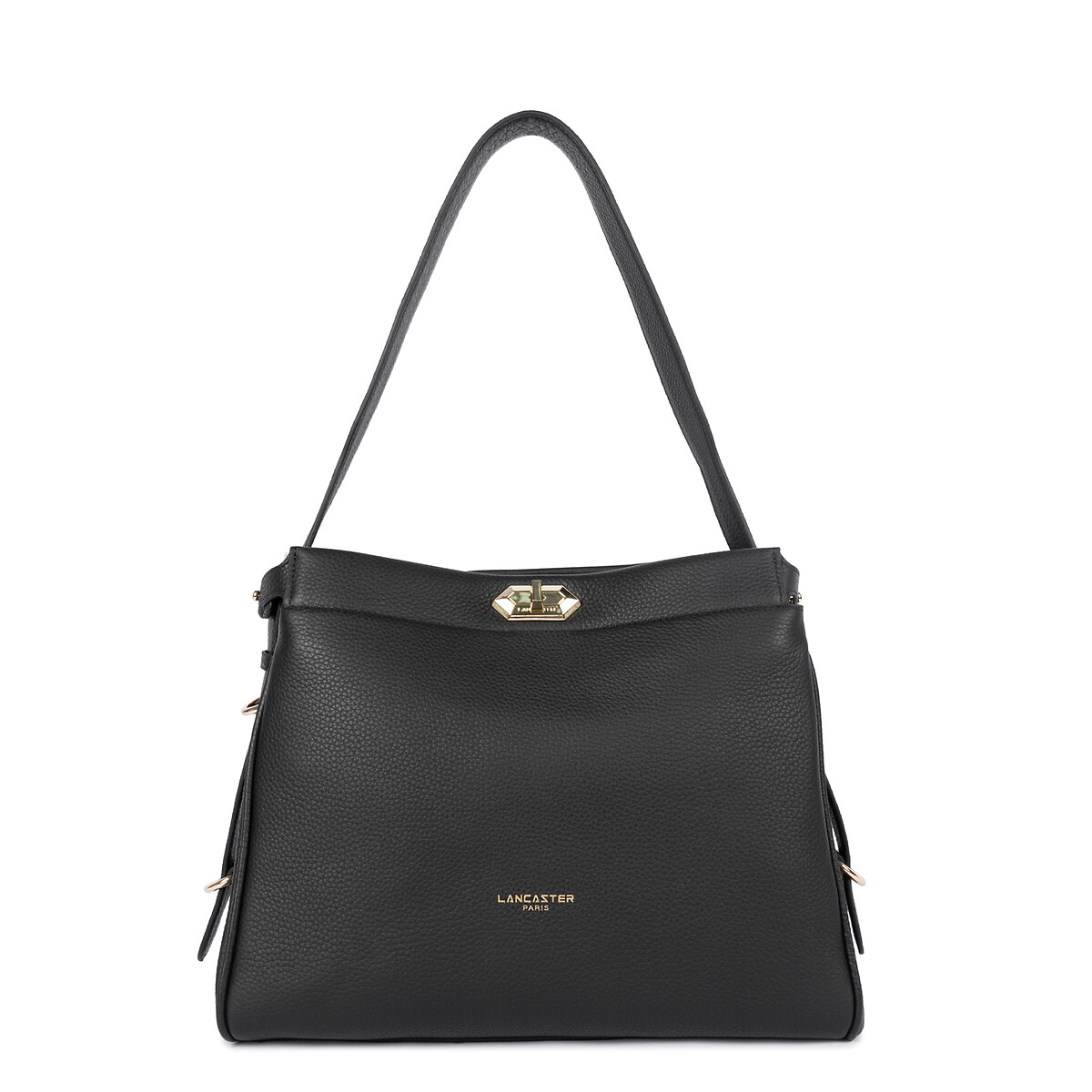 Lancaster Bolso bohemio L de piel, MADEMOISELLE ROMY. Talla talla única. Color Negro