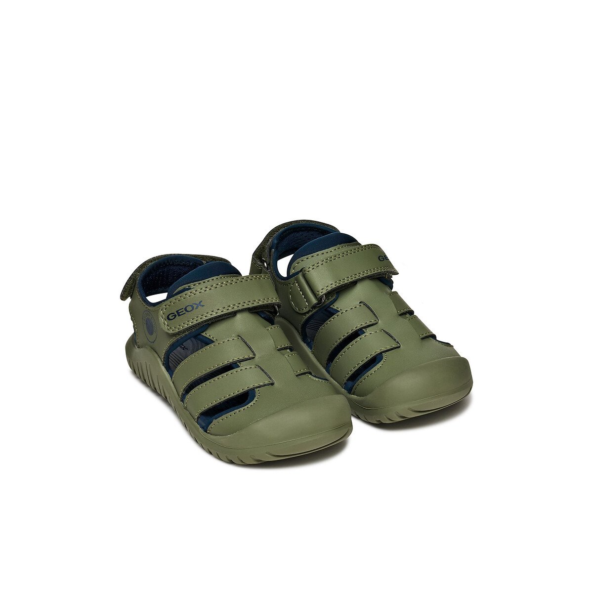 Geox Fusbetto Pro Closed Sandals Khaki Size 35 Kids
