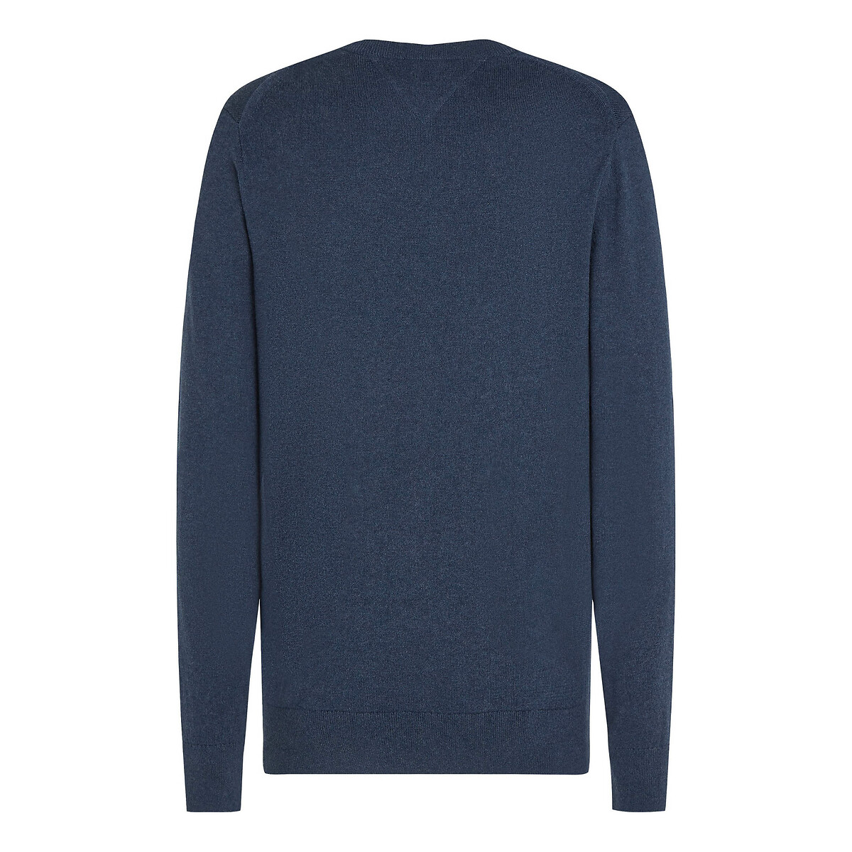 Tommy Hilfiger Men's Sea Blue Pima Cotton/Cashmere Jumper With Crew Neck Large