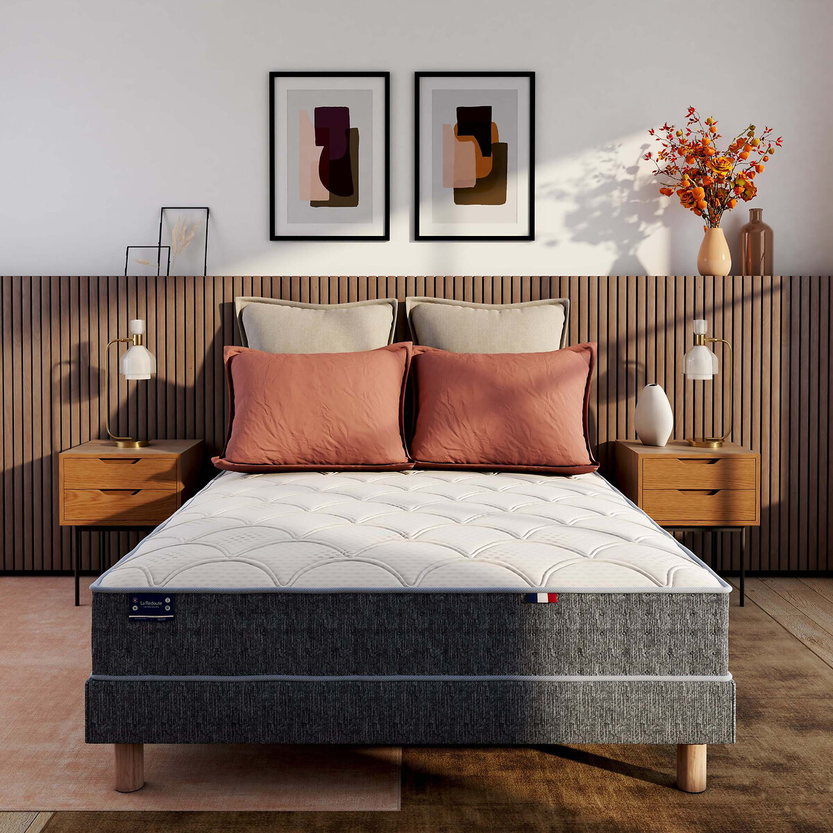 LA REDOUTE INTERIEURS Deco boxspring met 15 flexibele latten