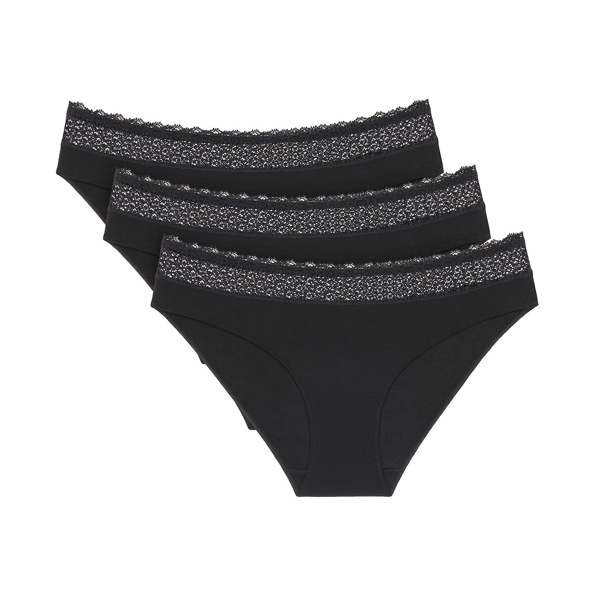 Triumph Set van 3 hoog uitgesneden slips in modal Feel of Modal