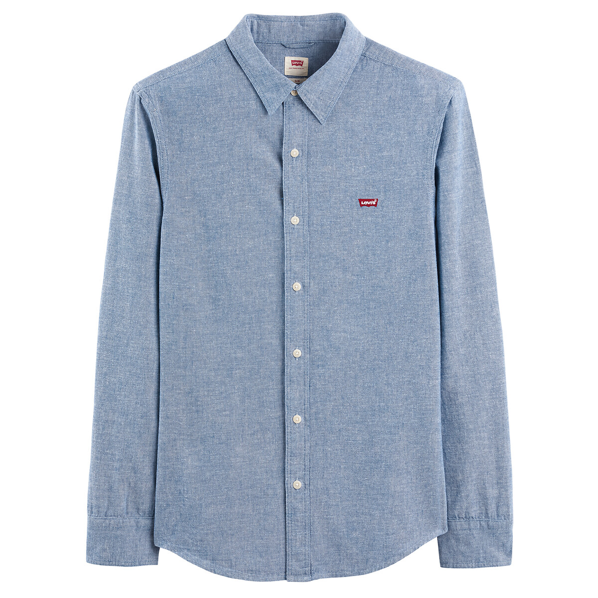 Levi's Men's Navy Blue Housemark Oxford Cotton Shirt, Slim Fit Xxl