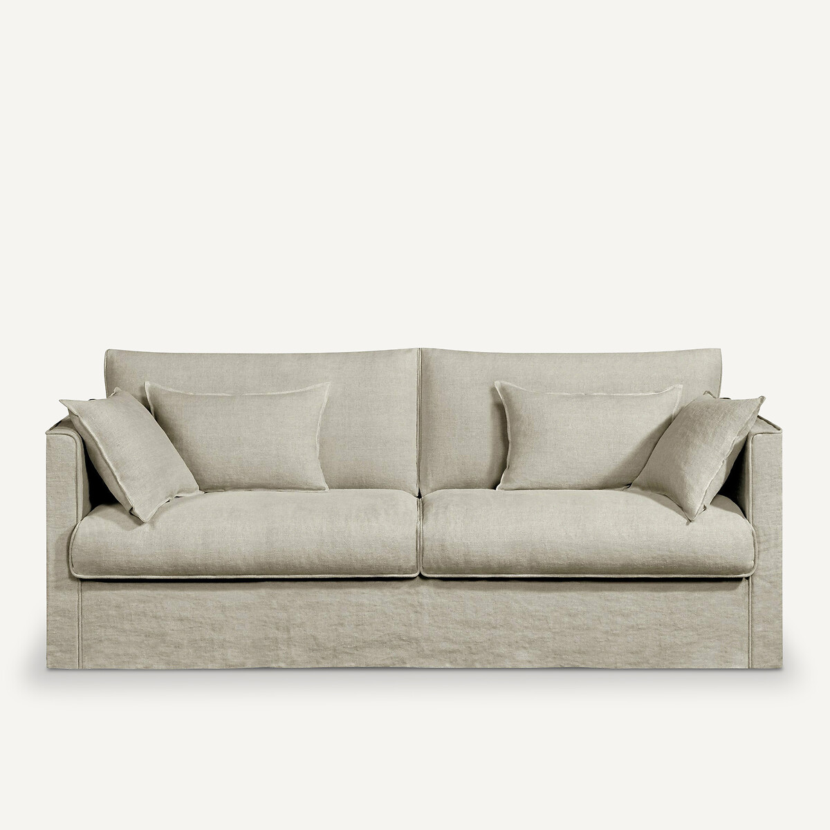 Housse de canapé lin épais stonewashed, Camille