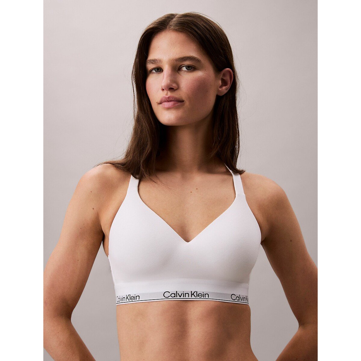 Calvin Klein Underwear Icon Cotton Modal Bralette Women's White Large