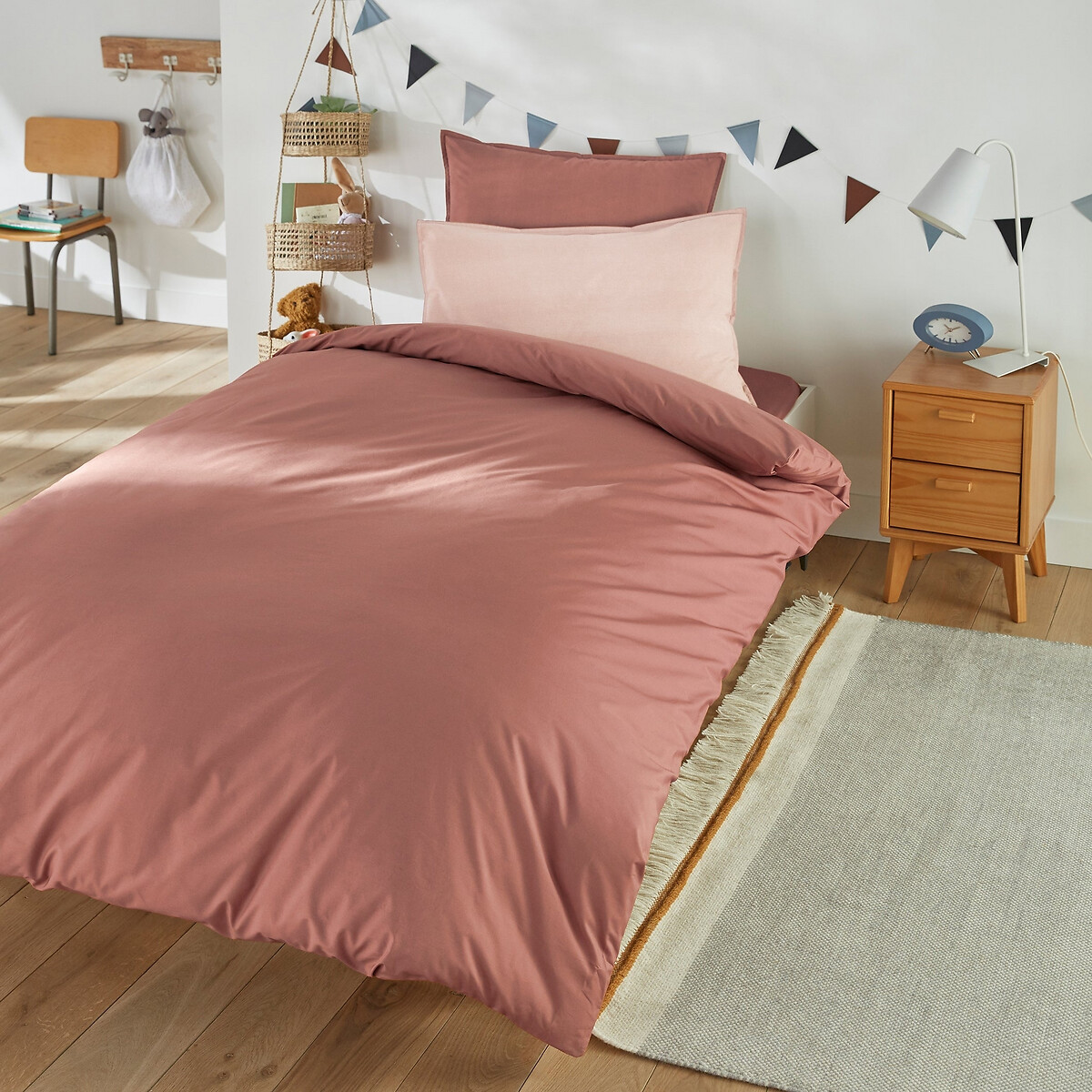 Drap Housse Enfant Uni Percale De Coton Biologique — vue 3