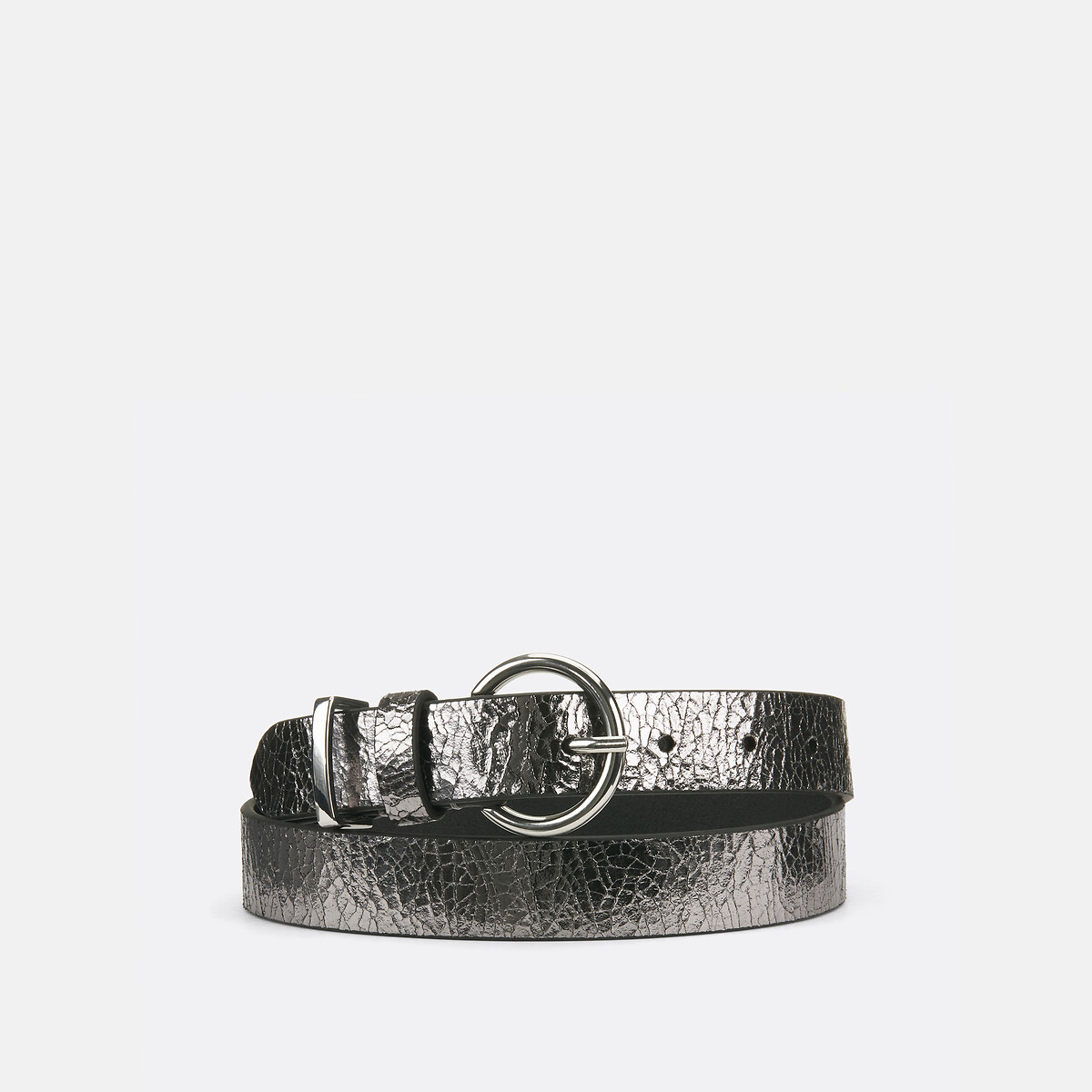 LA REDOUTE COLLECTIONS Leren riem met gesp