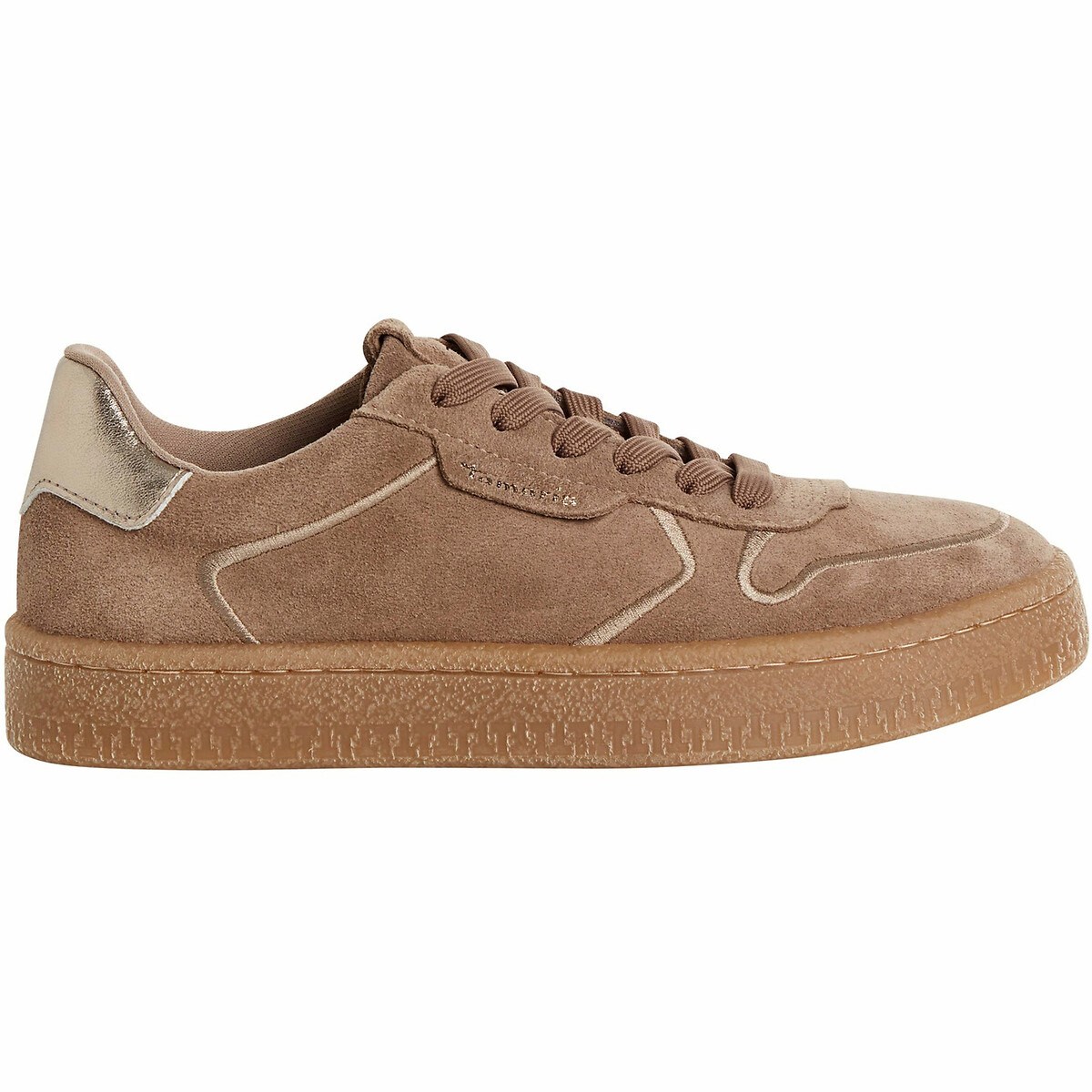 Tamaris Leather Trainers Women's Brown Size 41 (7)