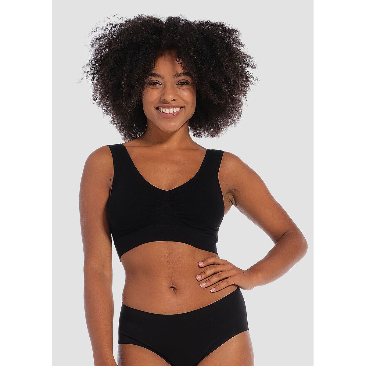 Magic Bodyfashion Women's Noir Bamboo Comfort Bra For - Image 2