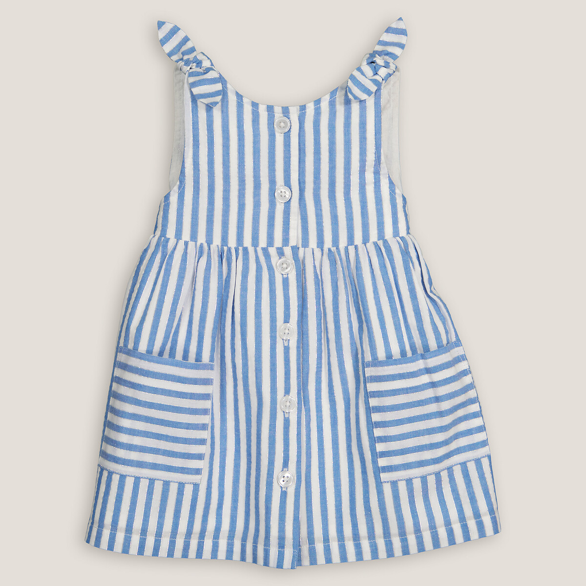 Click to view product details and reviews for Striped Sleeveless Dress.