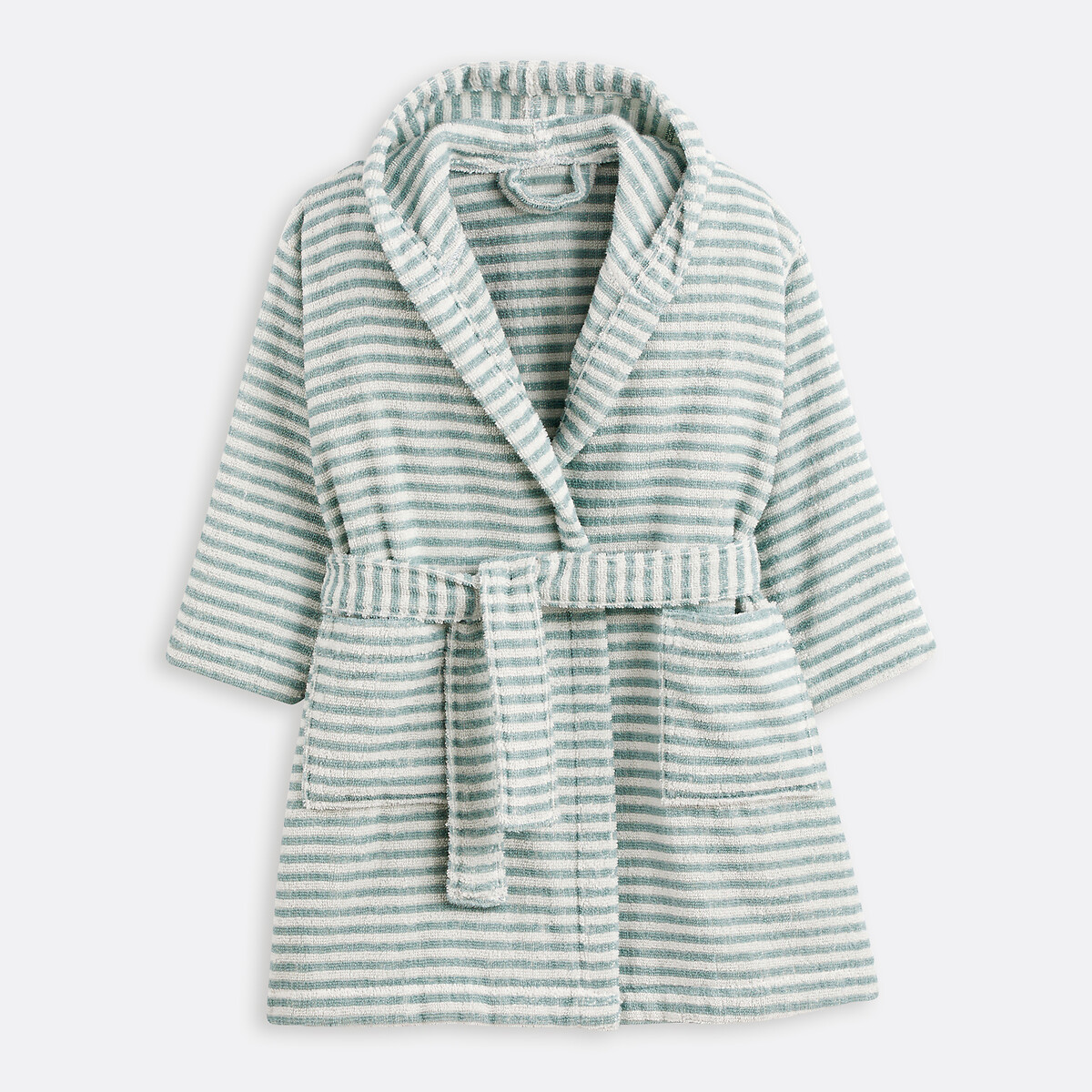 La Redoute Interieurs Malo 360G/M2 Child's Bathrobe Unisex Pale Green Size 8 Kids