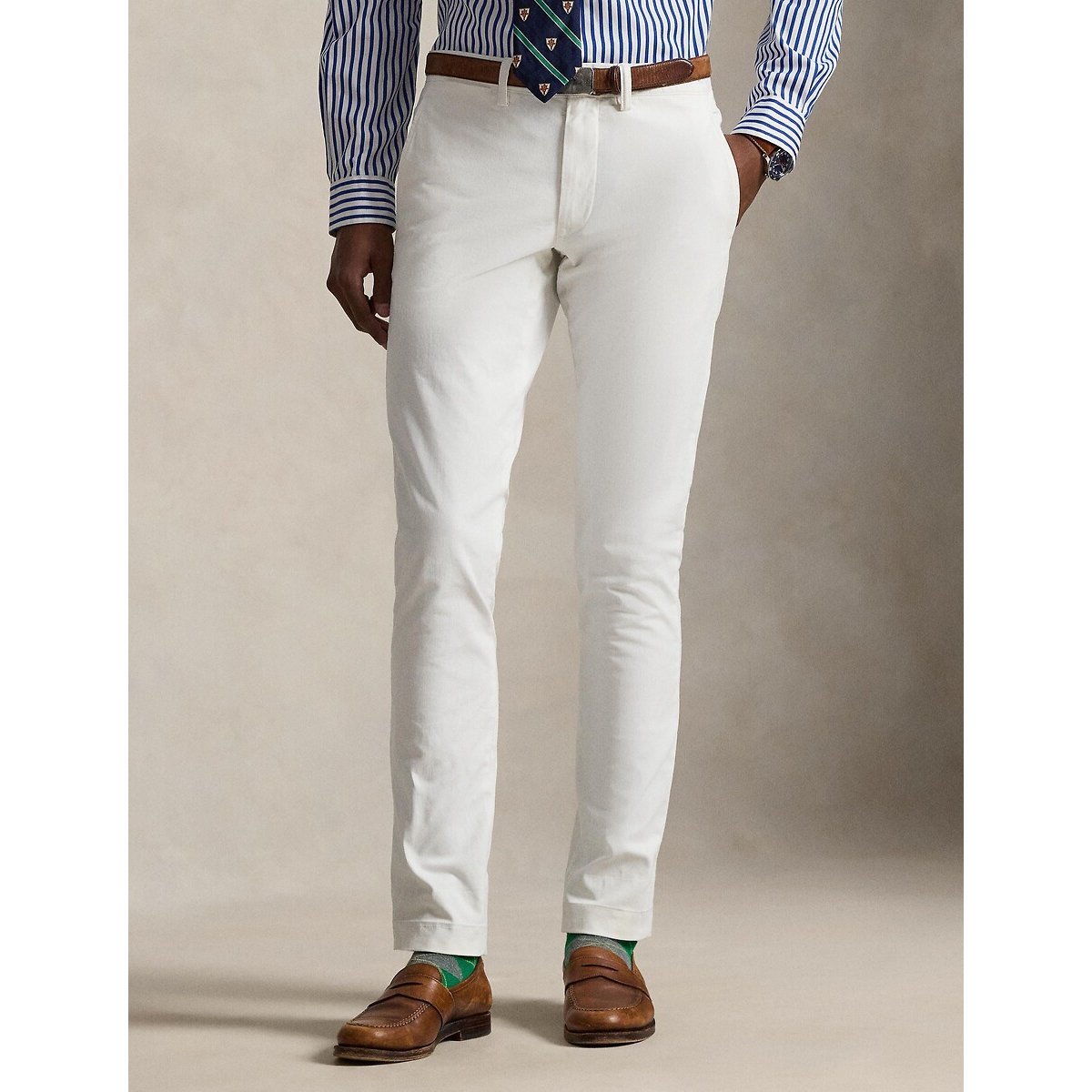 Polo Ralph Lauren Bedford Washed Slim Fit Chinos Men's White W30 L34