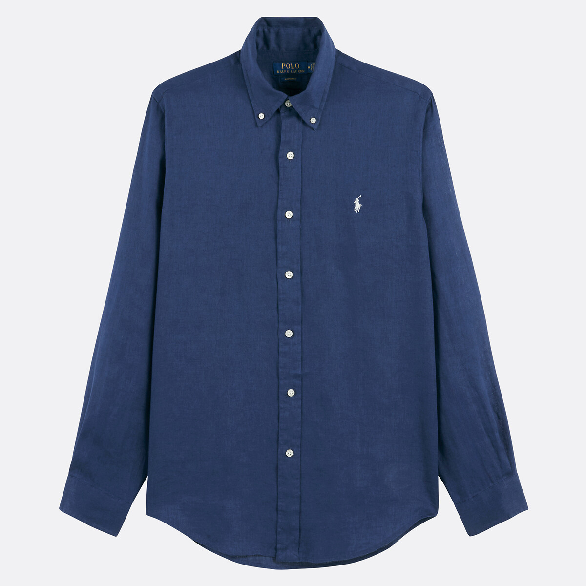 Polo Ralph Lauren Linen Custom Fit Shirt Men's Navy Extra Large
