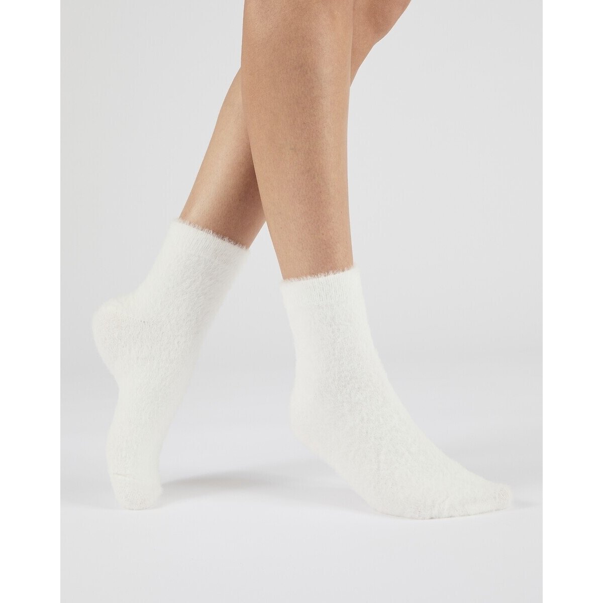 Damart Pack Of 2 Pairs Of Thermolactyl Bed Socks Women's Off-White 36/38