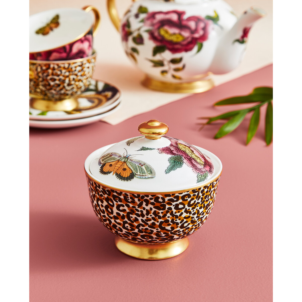 Spode Creatures Of Curiosity Leopard Sugar Bowl Unisex Multi-Coloured